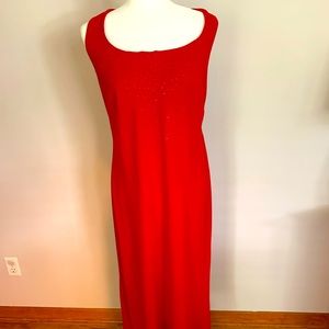 Jones New York Womens Red cocktail dress